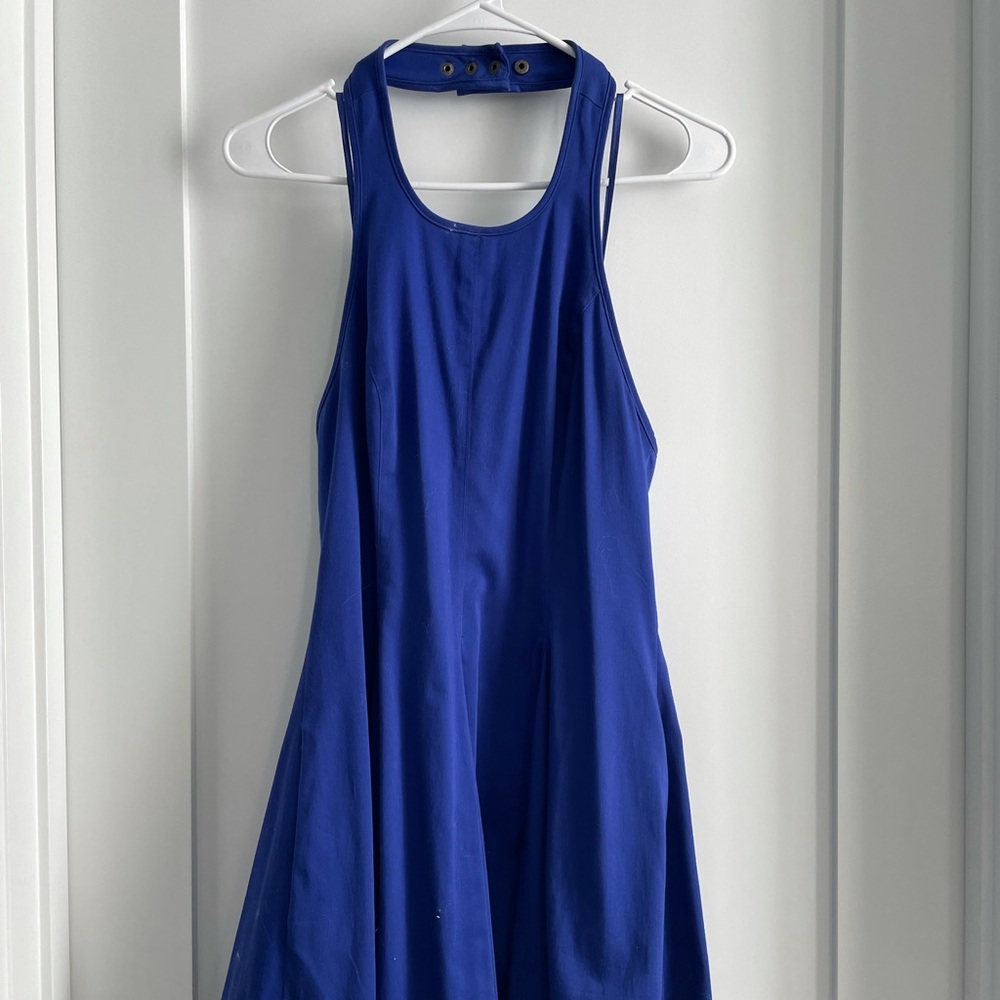 Jessica Simpson Halter Top Blue Dress
